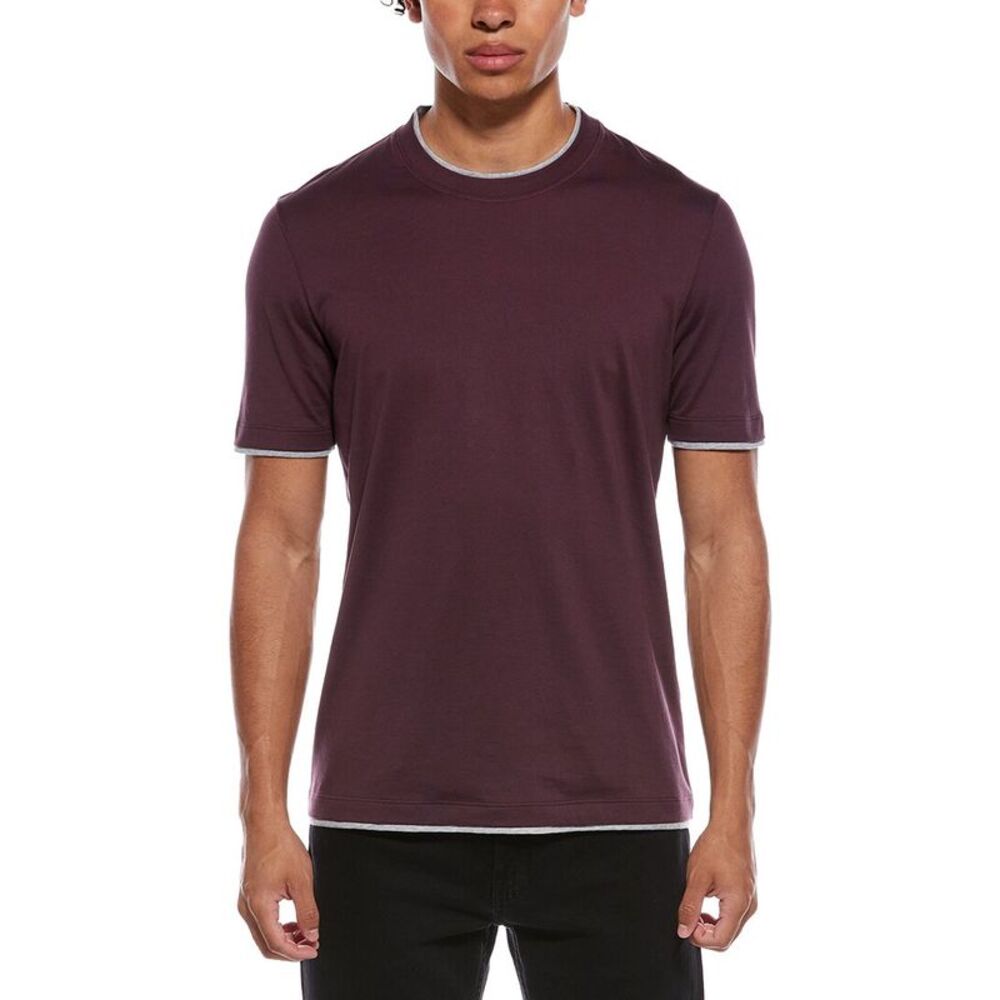 Brunello Cucinelli Mens  T-Shirt, Red